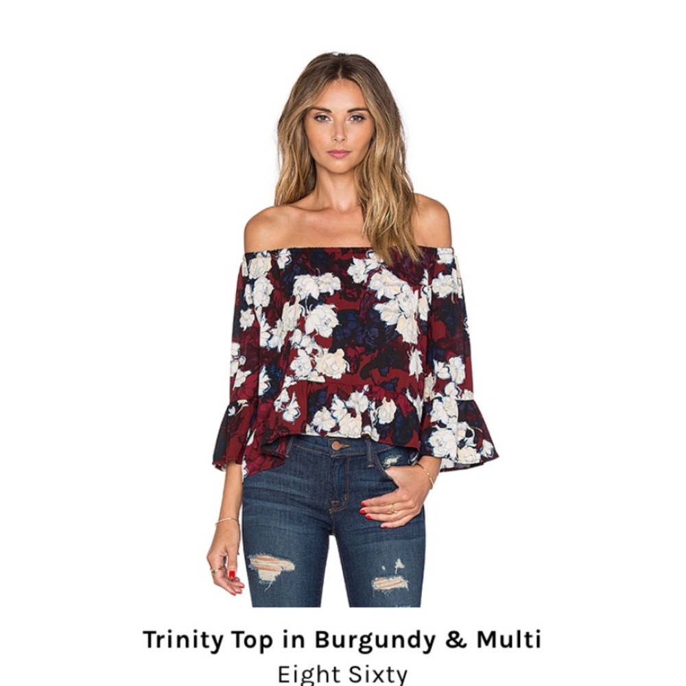 Floral off the shoulder top